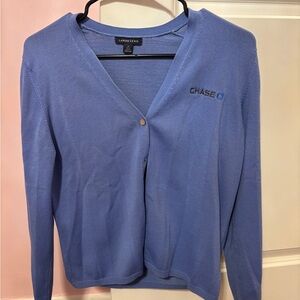 Lands' End Women's Light Blue Cardigan